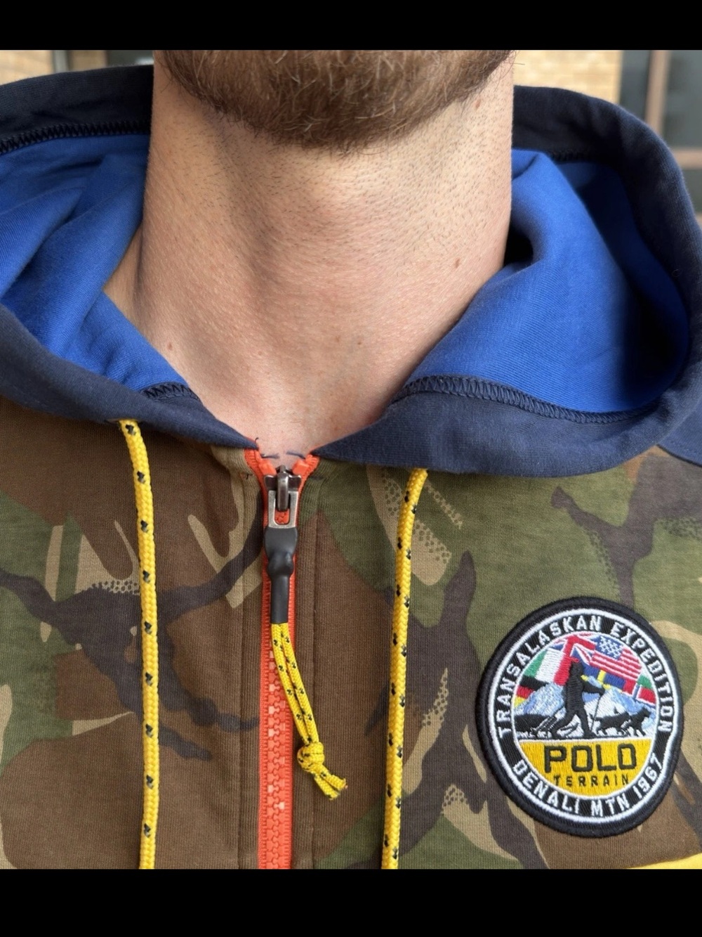 RL67 Ralph Lauren POLO COUNTRY Terrain HOODIE Mens XXL TTG Jacket CAMO Zipper EX - Picture 5 of 11